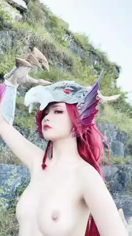 爆机少女喵小吉 - 曙光爵银龙 拟人 Malzeno）（64P 4V）Video怪物猎人长4k new